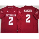 Men's Texas A&M Aggies Lions #2 Johnny Manziel Red 2025 F.U.S.E. Stitched Jersey
