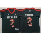 Texas A&M Aggies #2 Johnny Manziel Black Player Fashion Stitched NCAA Jersey