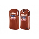 2016 US Flag Fashion-Men's Texas Longhorns Kevin Durant #35 College Basketball Jersey - Burnt Orange