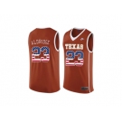 2016 US Flag Fashion-Men's Texas Longhorns LaMarcus Aldridge #23 College Basketball Throwback Jersey - Burnt Orange