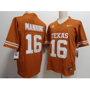Men's Tennessee Volunteers #16 Peyton Manning Orange College Football Jersey