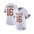 Men's Texas Longhorns #16 Arch Manning White Stitched Jersey