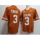 Men's Texas Longhorns #3 Quinn Ewers Orange FUSE College Stitched Jersey