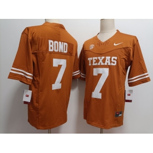 Men's Texas Longhorns #7 Isaiah Bond Yellow FUSE Stitched Jersey