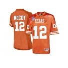 Men's Texas Longhorns Colt McCoy #12 College Football Throwback Jersey - Burnt Orange