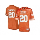 Men's Texas Longhorns Earl Campbell #20 College Football Throwback Jersey - Burnt Orange