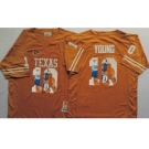 Texas Longhorns #10 Vince Young Orange Player Fashion Stitched NCAA Jersey