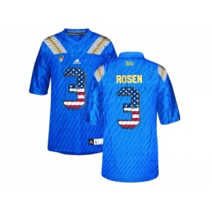 2016 US Flag Fashion Men's UCLA Bruins #3 Josh Rosen College Football Authentic Jersey - Blue
