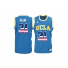 2016 US Flag Fashion Men's UCLA Bruins Reggie Miller #31 College Basketball Jersey - Blue