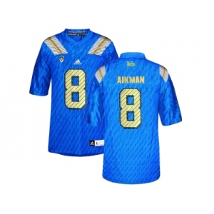 Men's UCLA Bruins Troy Aikman #8 College Football Authentic Jerseys - Blue