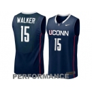 Uconn Huskies Kemba Walker #15 College Basketball Jersey - Navy Blue