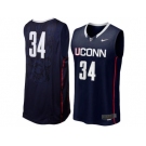 Uconn Huskies Ray Allen #34 College Basketball Jersey - Navy