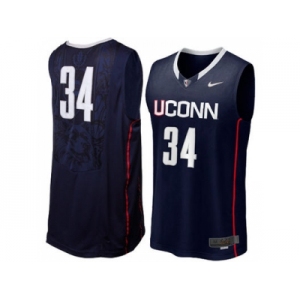 Uconn Huskies Ray Allen #34 College Basketball Jersey - Navy