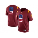 2016 US Flag Fashion 2016 USC Trojans JuJu Smith-Schuster #9 College Football Jersey - Red