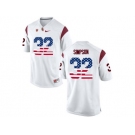 2016 US Flag USC Trojans O.J Simpson #32 College Basketball Jersey - White