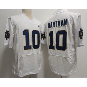 Men's USC Trojans #10 Sam Hartman White With Name Stitched Jersey