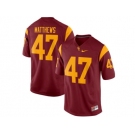 USC Trojans Clay Matthews #47 College Football Jersey - Red