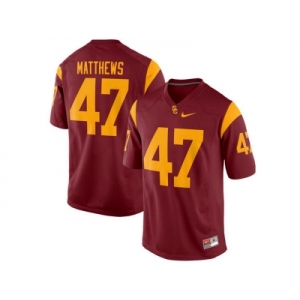 USC Trojans Clay Matthews #47 College Football Jersey - Red
