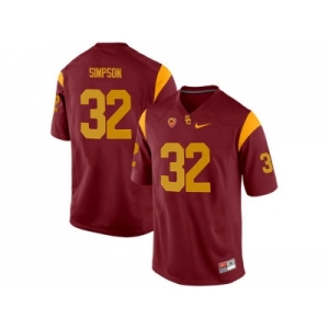 USC Trojans O.J Simpson #32 College Basketball Jersey - Red