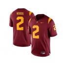 USC Trojans Robert Woods #2 Patch College Football Jersey - Red