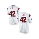 USC Trojans Ronnie Lott #42 College Football Jersey - White