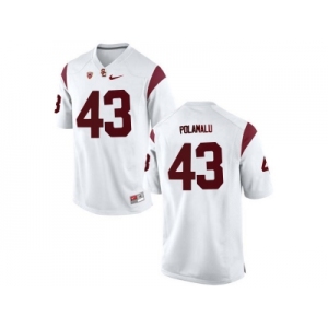 USC Trojans Troy Polamalu #43 College Football Jersey - White