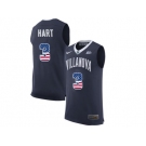 2016 US Flag Fashion 2017 Villanova Wildcats Josh Hart 3 College Basketball Jersey - Navy Blue