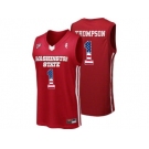 2016 US Flag Fashion Washington State Cougars Klay Thompson #1 College Basketball Jersey - Red