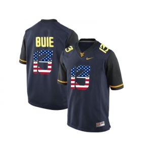 2016 US Flag Fashion West Virginia Mountaineers Andrew Buie #13 College Football Limited Jersey - Blue