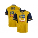 2016 US Flag Fashion West Virginia Mountaineers Andrew Buie #13 College Football Limited Jersey - Gold