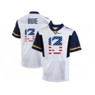 2016 US Flag Fashion West Virginia Mountaineers Andrew Buie #13 College Football Limited Jersey - White