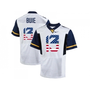 2016 US Flag Fashion West Virginia Mountaineers Andrew Buie #13 College Football Limited Jersey - White