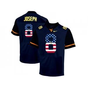 2016 US Flag Fashion West Virginia Mountaineers Karl Joseph #8 College Football Elite Jerseys - Blue