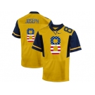 2016 US Flag Fashion West Virginia Mountaineers Karl Joseph #8 College Football Elite Jerseys - Gold