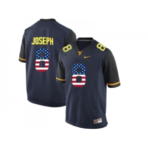 2016 US Flag Fashion West Virginia Mountaineers Karl Joseph #8 College Football Limited Jerseys - Blue