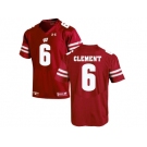 2016 Men's UA Wisconsin Badgers Corey Clement #6 College Football Jersey - Red