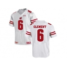 2016 Men's UA Wisconsin Badgers Corey Clement #6 College Football Jersey - White