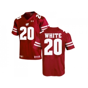 2016 Men's UA Wisconsin Badgers James White #20 College Football Jersey - Red