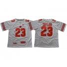 Badgers #23 Jonathan Taylor White Under Armour Stitched NCAA Jersey