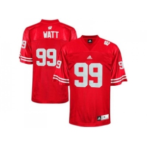 Men's Wisconsin Badgers J.J Watt #99 College Football Jersey - Red