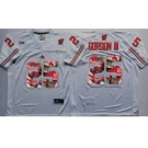 Wisconsin Badgers #25 Melvin Gordon III White Player Fashion Stitched NCAA Jersey