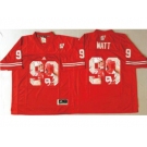 Wisconsin Badgers #99 J.J. Watt Red Player Fashion Stitched NCAA Jersey