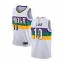 Youth Nike New Orleans Pelicans #10 Tony Carr Swingman White NBA Jersey - City Edition