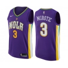 Youth Nike New Orleans Pelicans #3 Nikola Mirotic Swingman Purple NBA Jersey - City Edition