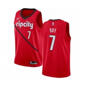 Youth Nike Portland Trail Blazers #7 Brandon Roy Red Swingman Jersey - Earned Edition