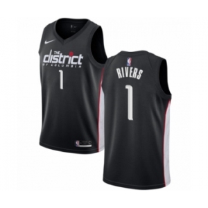 Youth Nike Washington Wizards #1 Austin Rivers Swingman Black NBA Jersey - City Edition