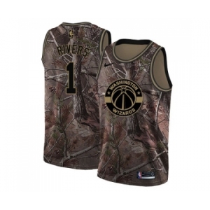 Youth Nike Washington Wizards #1 Austin Rivers Swingman Camo Realtree Collection NBA Jersey