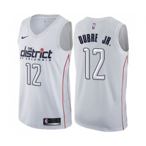 Youth Nike Washington Wizards #12 Kelly Oubre Jr. Swingman White NBA Jersey - City Edition