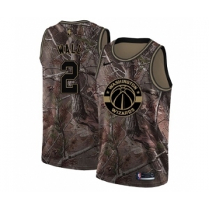 Youth Nike Washington Wizards #2 John Wall Swingman Camo Realtree Collection NBA Jersey