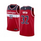 Youth Nike Washington Wizards #32 Jeff Green Swingman Red NBA Jersey - Icon Edition